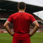 Anthony Valencia van Royal Antwerp FC in een stadioncontext zonder herkenbare gezichten
