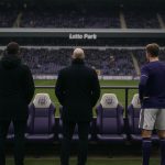 Sfeerbeeld aan de bank van RSC Anderlecht in het Lotto Park na het ontslag van Besnik Hasi