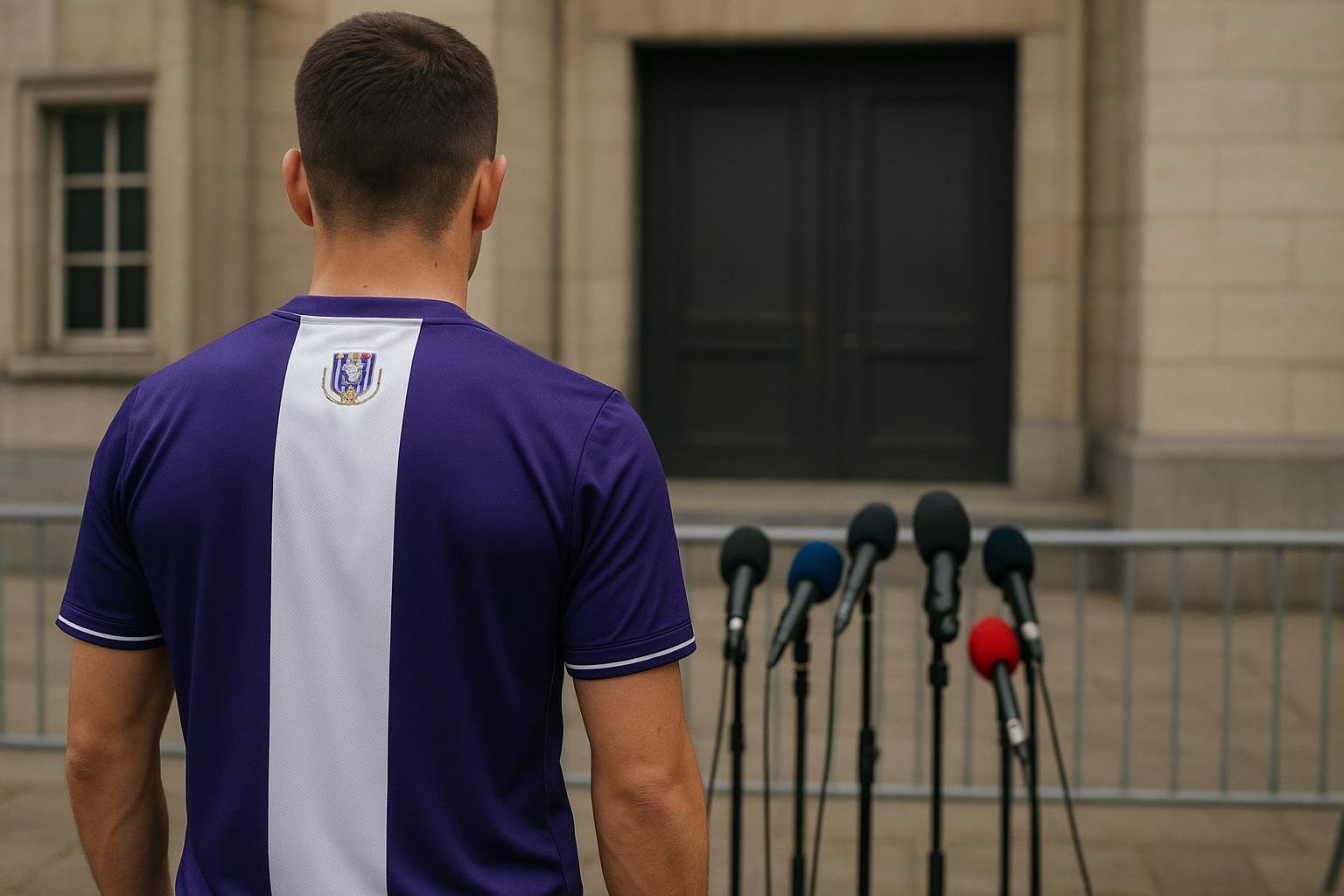 Herman Van Holsbeeck in rechtbankcontext rond het dossier van de overname van RSC Anderlecht