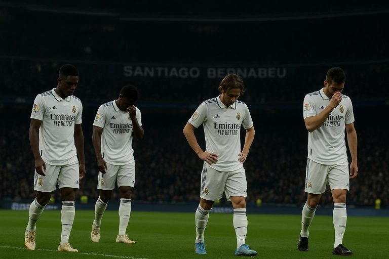 Sfeerbeeld rond het Estadio Santiago Bernabéu bij Real Madrid