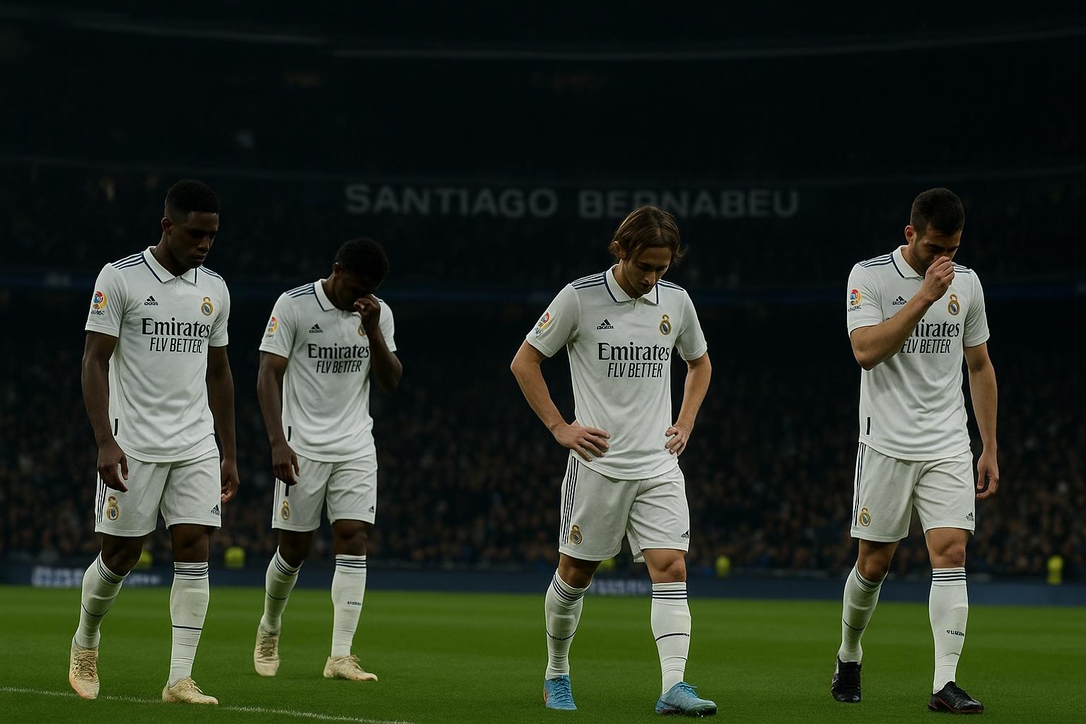 Sfeerbeeld rond het Estadio Santiago Bernabรฉu bij Real Madrid
