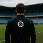 Aleksandar Stankovic van Club Brugge in een trainingcontext in Jan Breydel, zonder herkenbare gezichten.