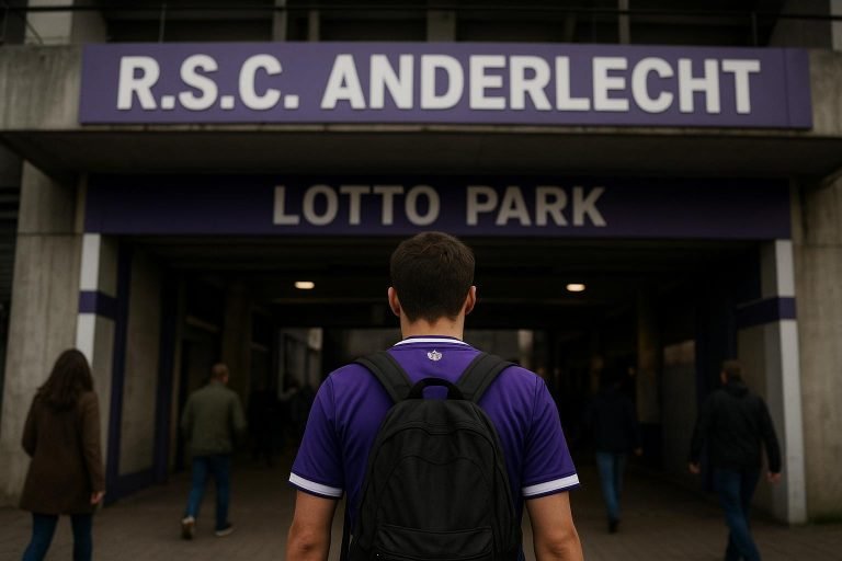 Sfeerbeeld in en rond het Lotto Park bij RSC Anderlecht tijdens Deadline Day
