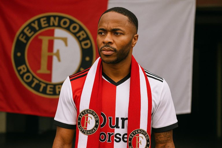 Raheem Sterling in Feyenoord-context na zijn officiële komst naar De Kuip