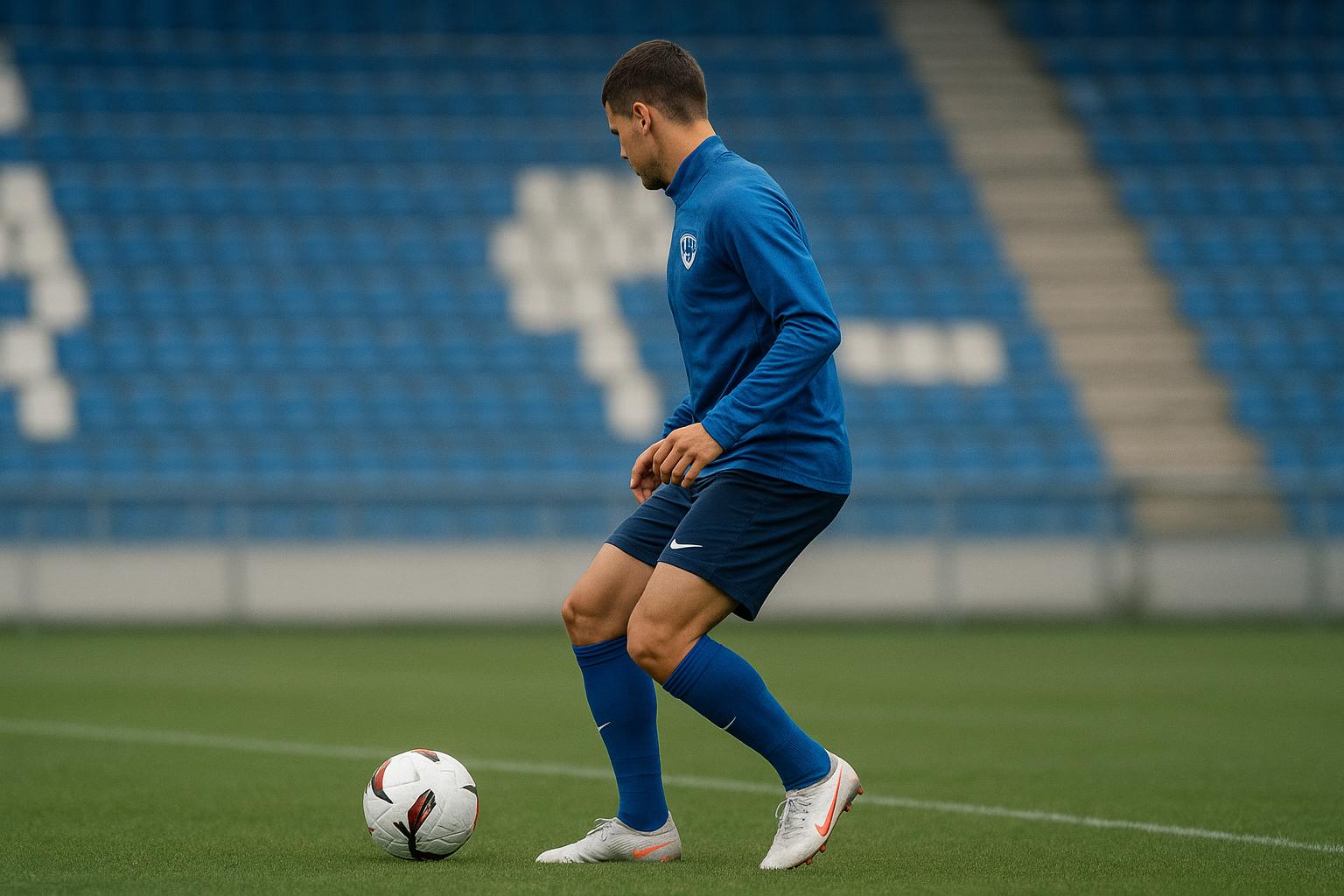 Trainingbeeld van KRC Genk met focus op een jonge speler, gelinkt aan de CIES-waardelijst