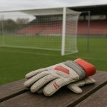 Keepershandschoenen en een doelnet in trainingscontext bij Zulte Waregem