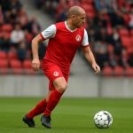 Brecht Dejaegere in het shirt van KV Kortrijk tijdens een wedstrijd in de Challenger Pro League