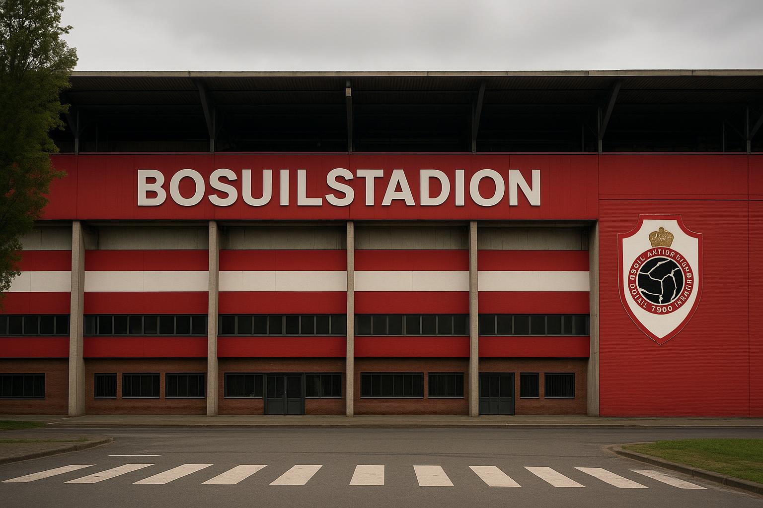 Sfeerbeeld aan het Bosuilstadion van Royal Antwerp FC