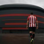 Zicht op het stadion van Athletic Bilbao in San Mamés