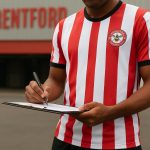 Igor Thiago van Brentford in een moment rond zijn contractverlenging