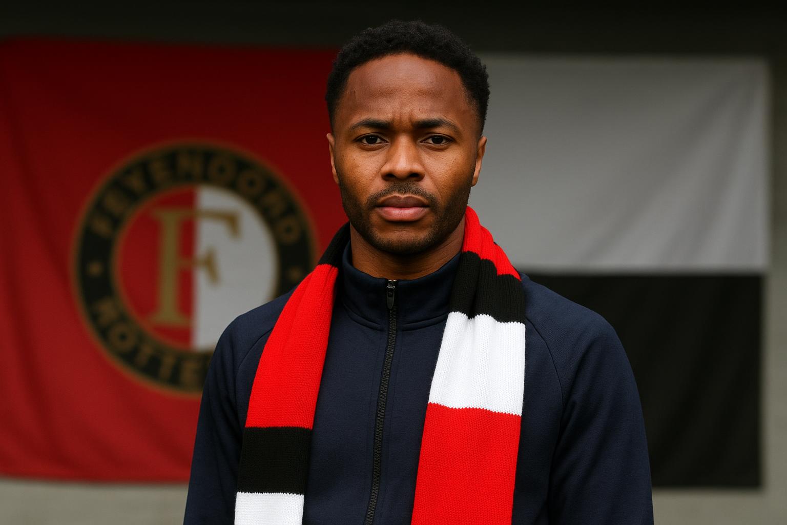 Sfeerbeeld rond de komst van Raheem Sterling bij Feyenoord zonder herkenbare gezichten