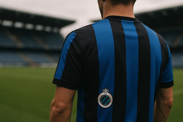 Aleksandar Stankovic in actie in het shirt van Club Brugge