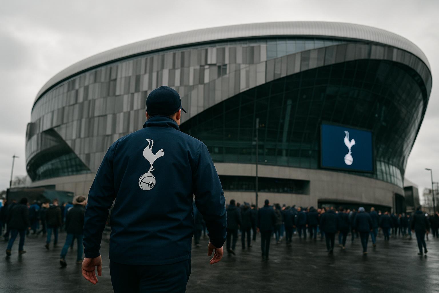 Sfeerbeeld rond het stadion van Tottenham Hotspur in Noord-Londen