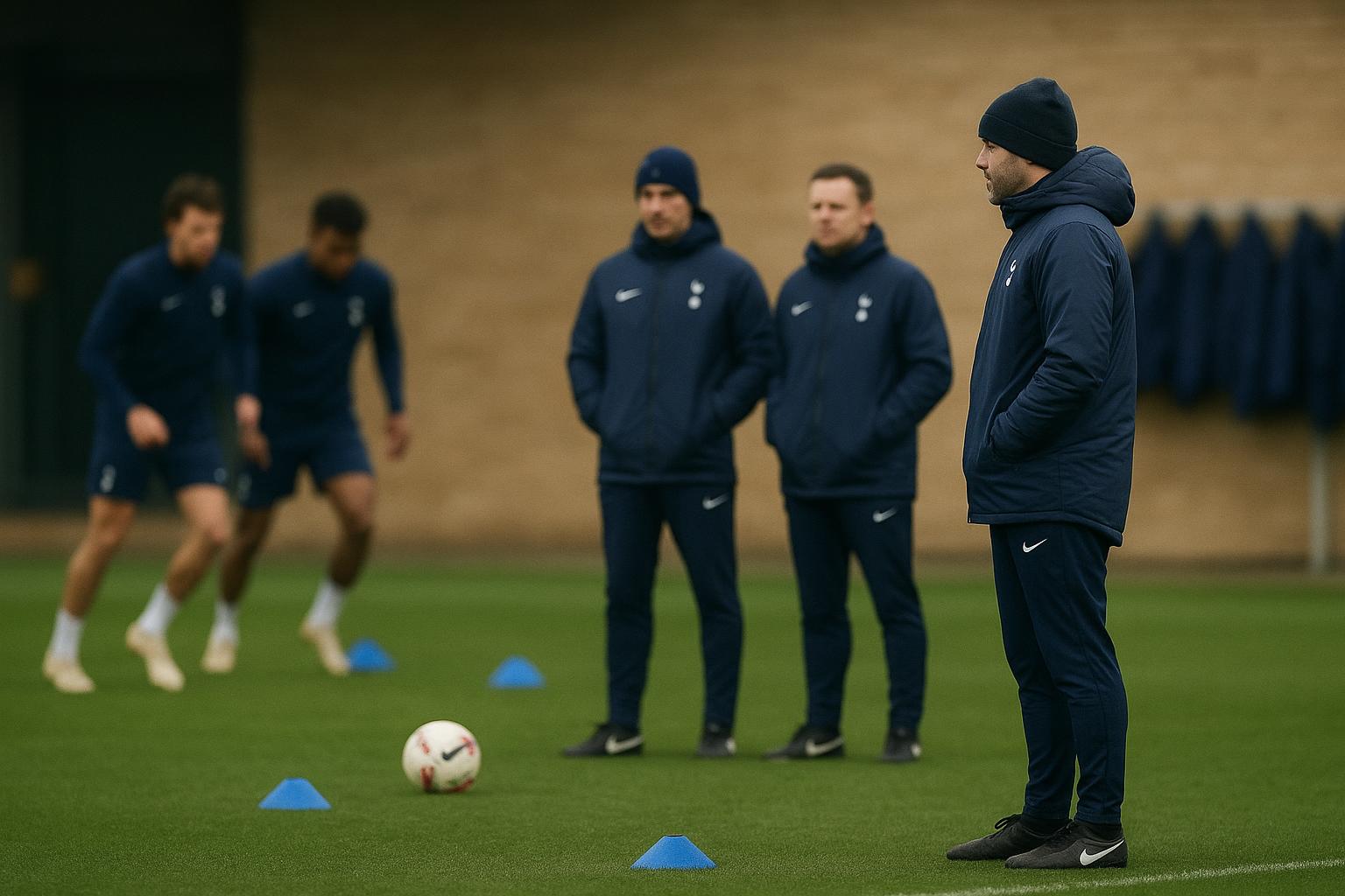 Igor Tudor in Tottenham-context tijdens een trainingsmoment in Londen