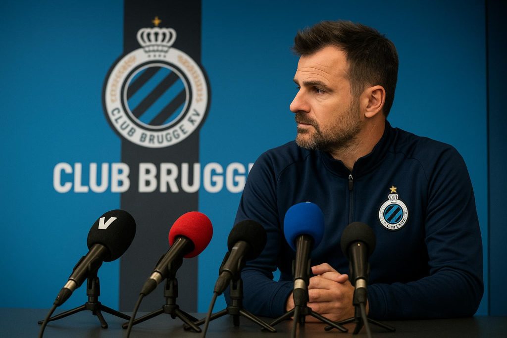 Ivan Leko tijdens een persmoment bij Club Brugge in aanloop naar de Brugse derby