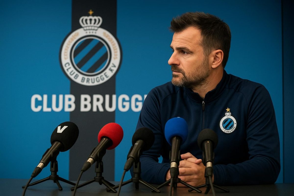Ivan Leko tijdens een persmoment bij Club Brugge in aanloop naar de Brugse derby
