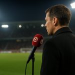Kenneth Perez tijdens een tv-interview over het niveau in de Eredivisie