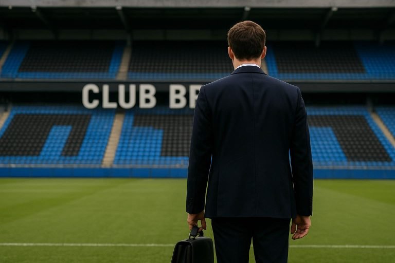 Dévy Rigaux van Club Brugge in een stadionomgeving