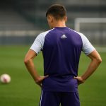 Cédric Hatenboer in Anderlecht-context tijdens een training of op het veld