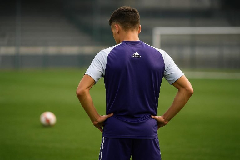 Cédric Hatenboer in Anderlecht-context tijdens een training of op het veld