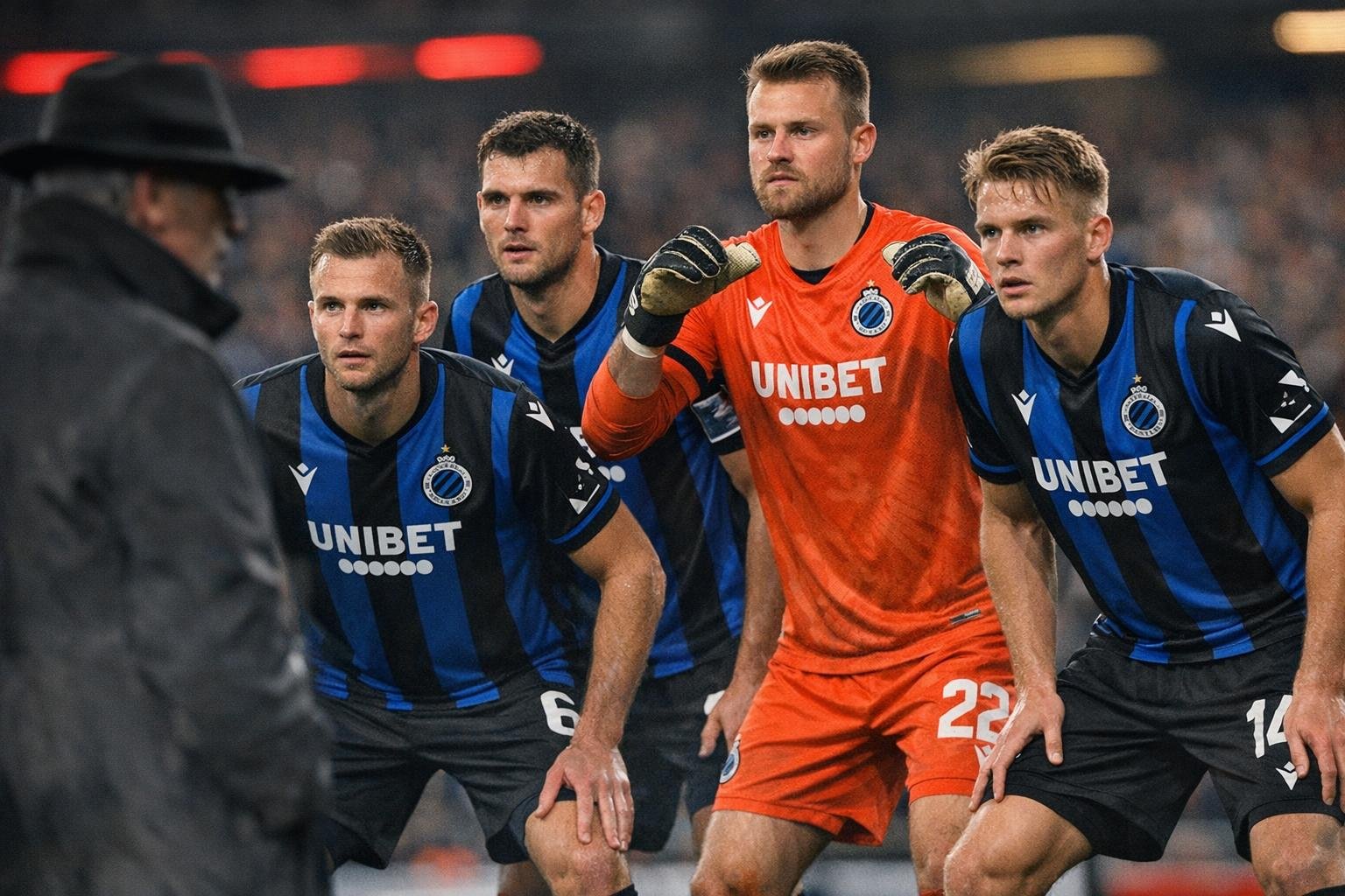 Club Brugge in compacte organisatie tijdens een wedstrijd