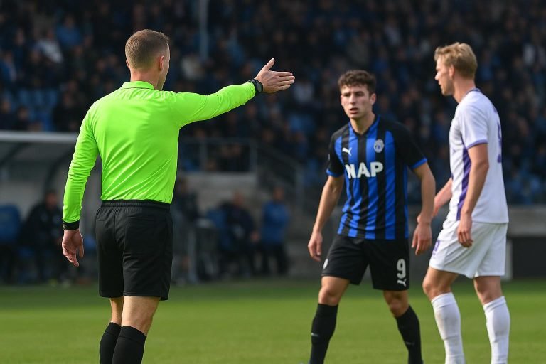 Coach Jonas De Roeck van Club NXT op de zijlijn tijdens een wedstrijd van de Challenger Pro League