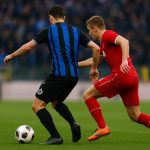 Hans Vanaken van Club Brugge tijdens een wedstrijdmoment op het veld