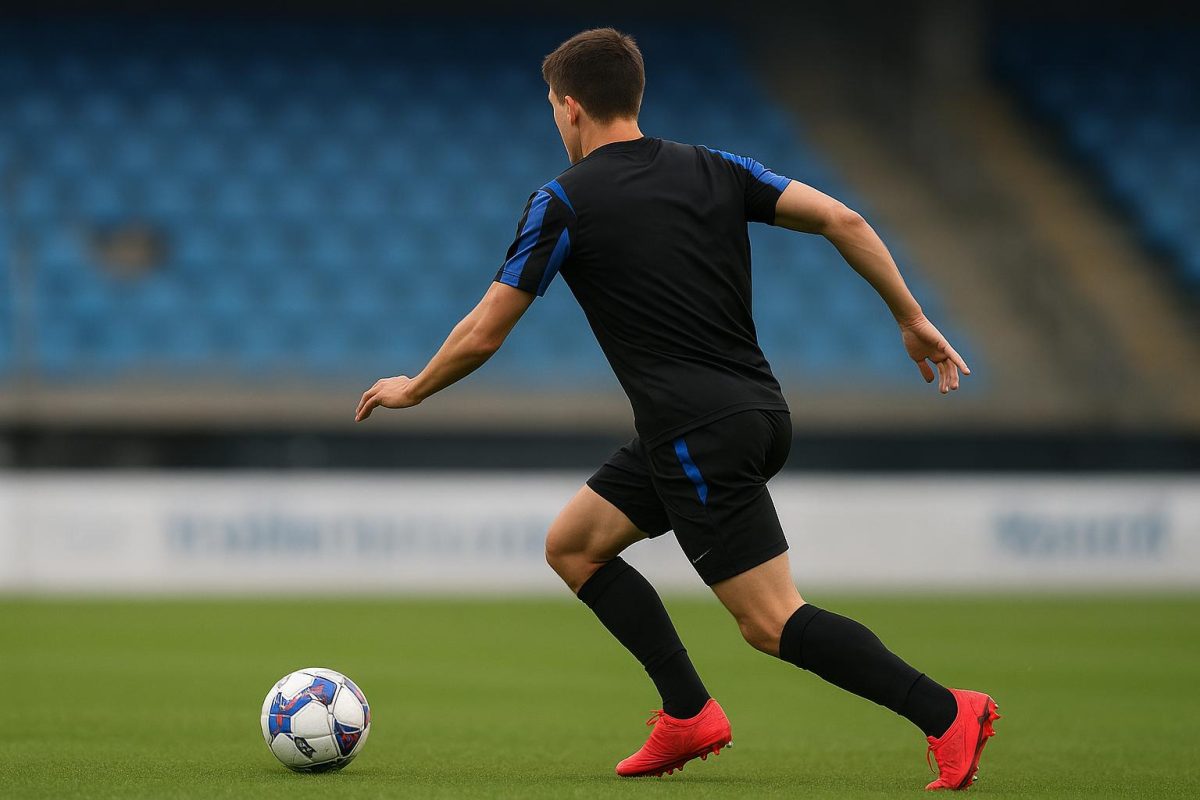 Jesse Bisiwu van Club NXT in trainingscontext bij Club Brugge