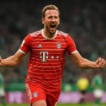 Harry Kane viert zijn doelpunt voor Bayern München tegen Werder Bremen