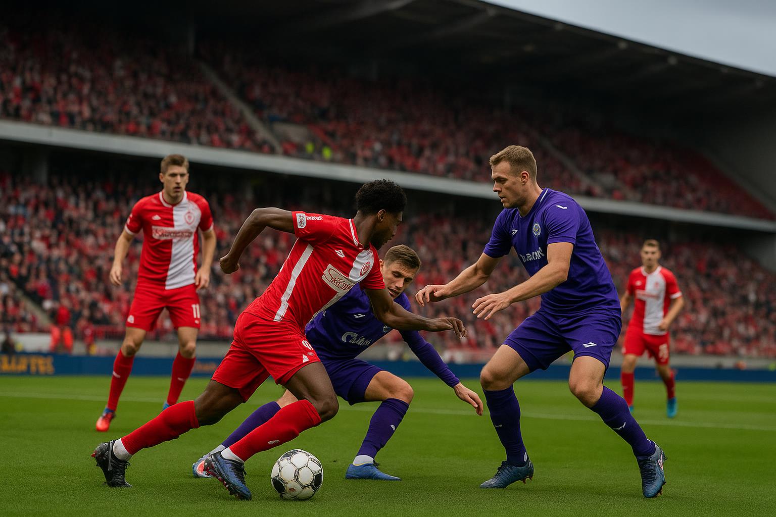 Sfeerbeeld uit KV Kortrijk tegen Beerschot in het Guldensporenstadion