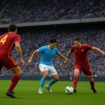 Sfeershot van Napoli tegen AS Roma in het Stadio Diego Armando Maradona