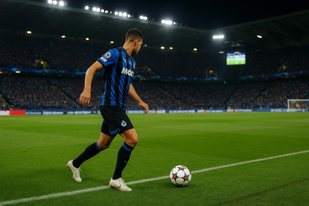 Sfeerbeeld in een stadion tijdens een Europese avond van Club Brugge