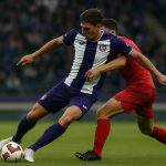 Danylo Sikan van RSC Anderlecht tijdens een wedstrijdmoment
