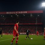 Sfeerbeeld in het Bosuilstadion van Royal Antwerp FC na een moeilijke wedstrijd