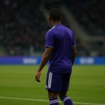 Coba Da Costa van RSC Anderlecht in het Lotto Park tijdens een wedstrijdcontext