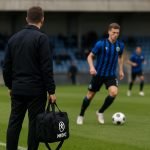 Medische staf van Club Brugge op het veld tijdens een trainingsmoment