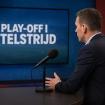 Frank Boeckx tijdens een analyse over de strijd om de Champions’ Play-Offs