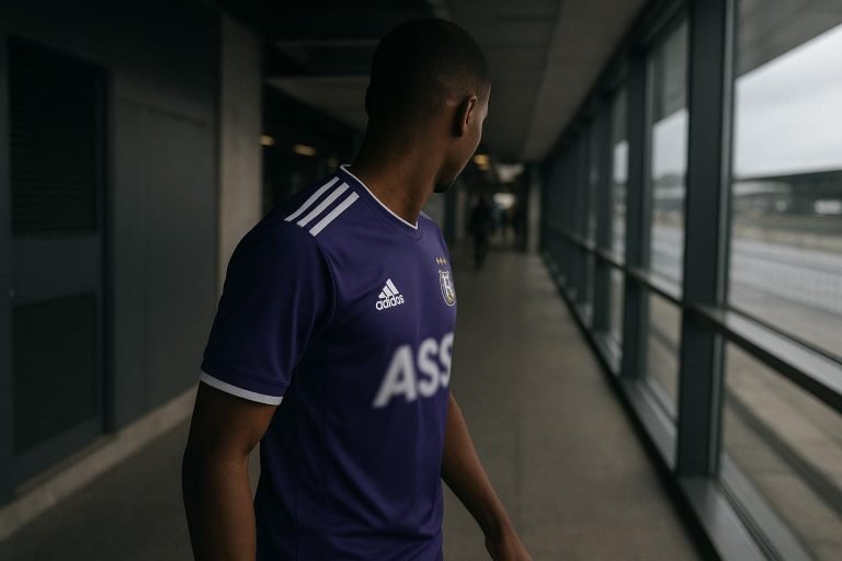 Nilson Angulo in actie voor RSC Anderlecht tijdens een wedstrijd