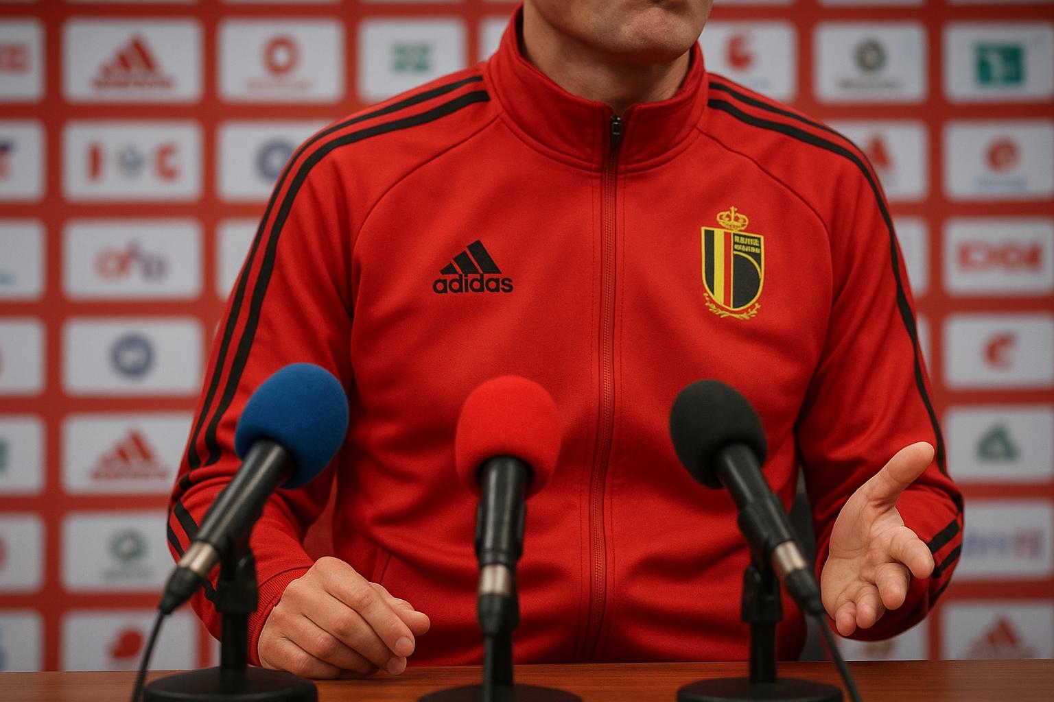 Toby Alderweireld tijdens een interviewmoment in een persomgeving