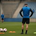 Ivan Leko volgt een training van Club Brugge in aanloop naar Atlético Madrid