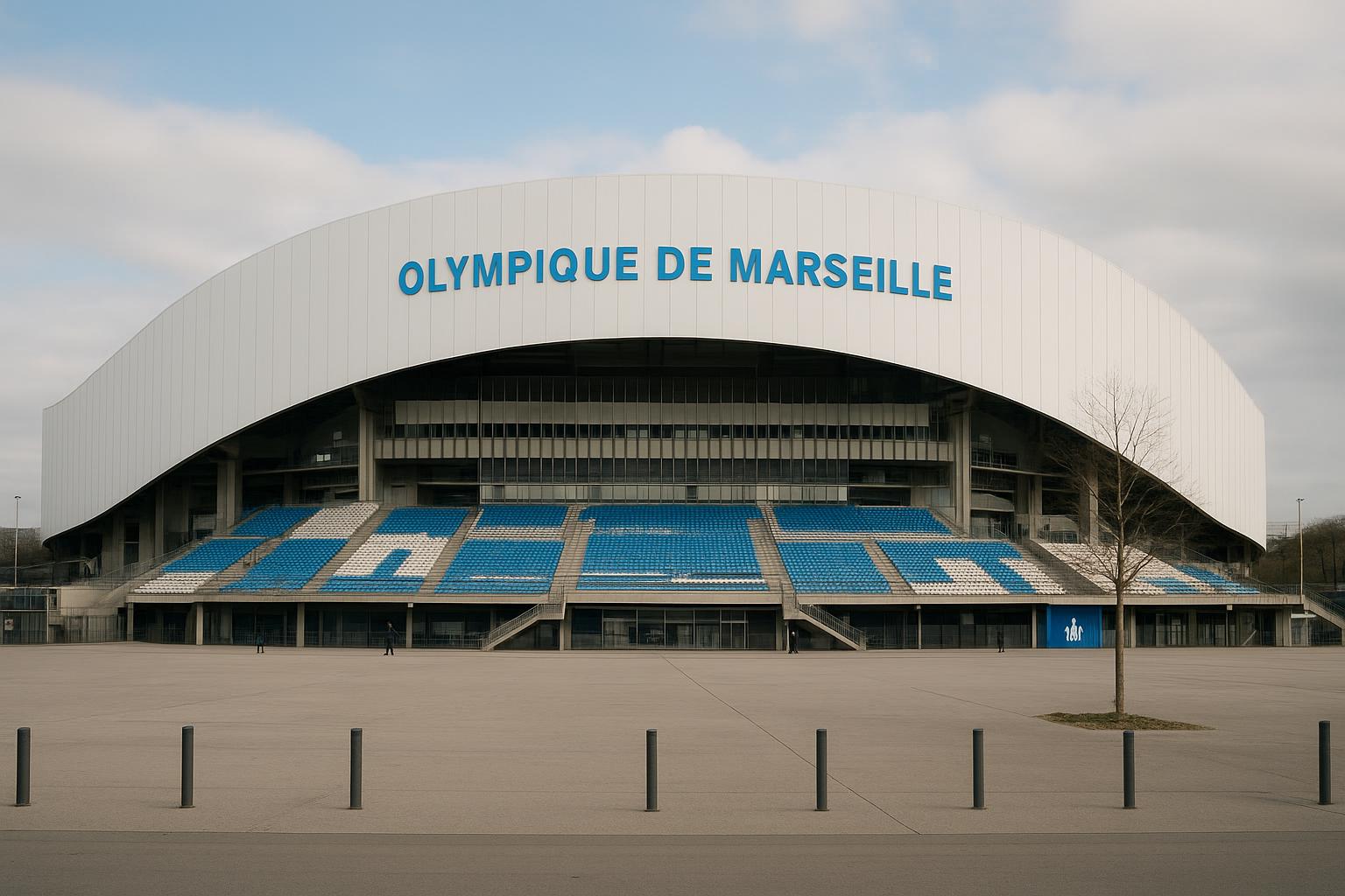 Sfeerbeeld rond het Vélodrome van Olympique Marseille