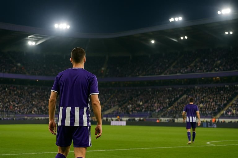 Sfeerbeeld in het stadion van RSC Anderlecht tijdens een wedstrijd
