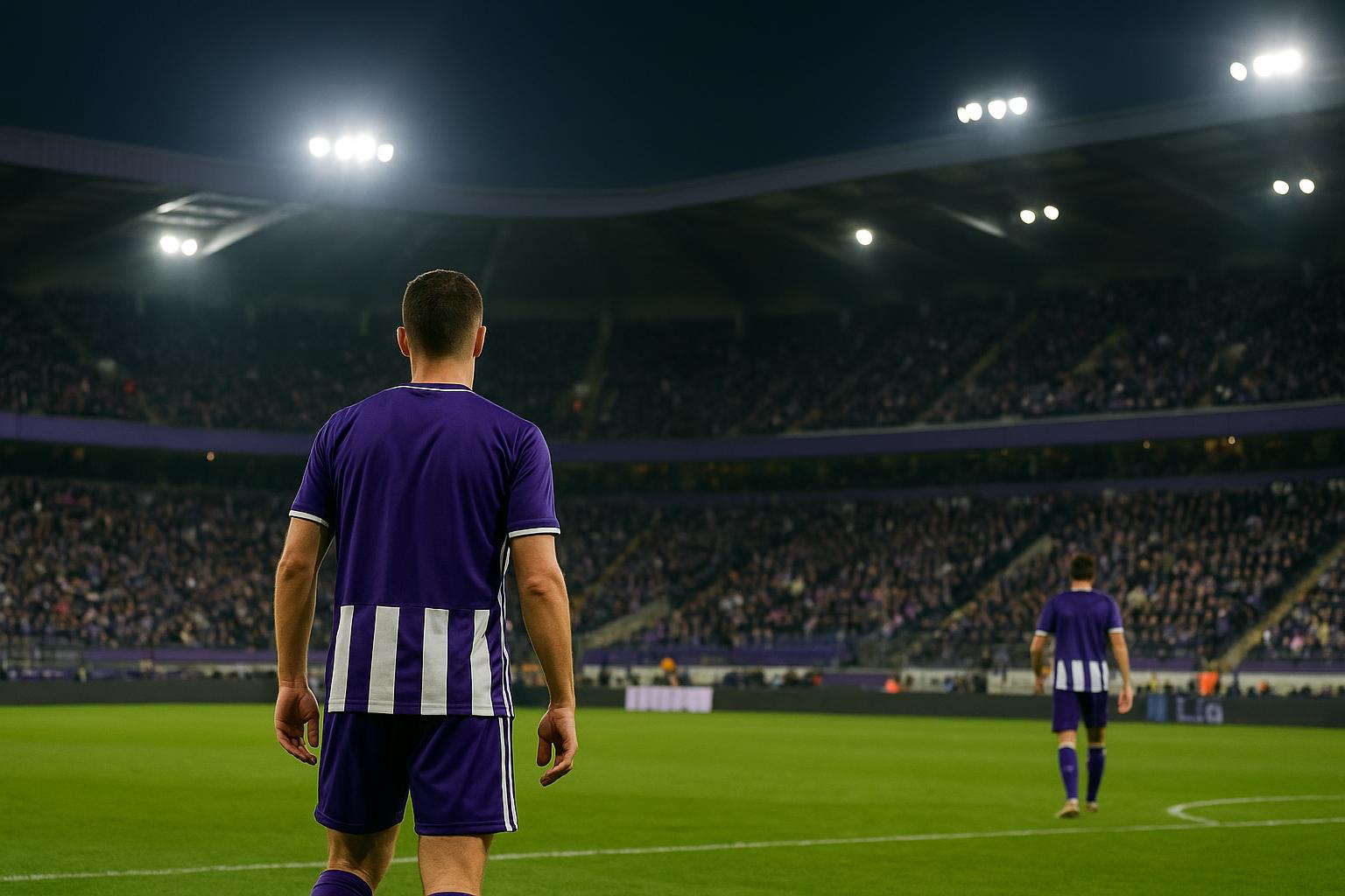 Sfeerbeeld in het stadion van RSC Anderlecht tijdens een wedstrijd