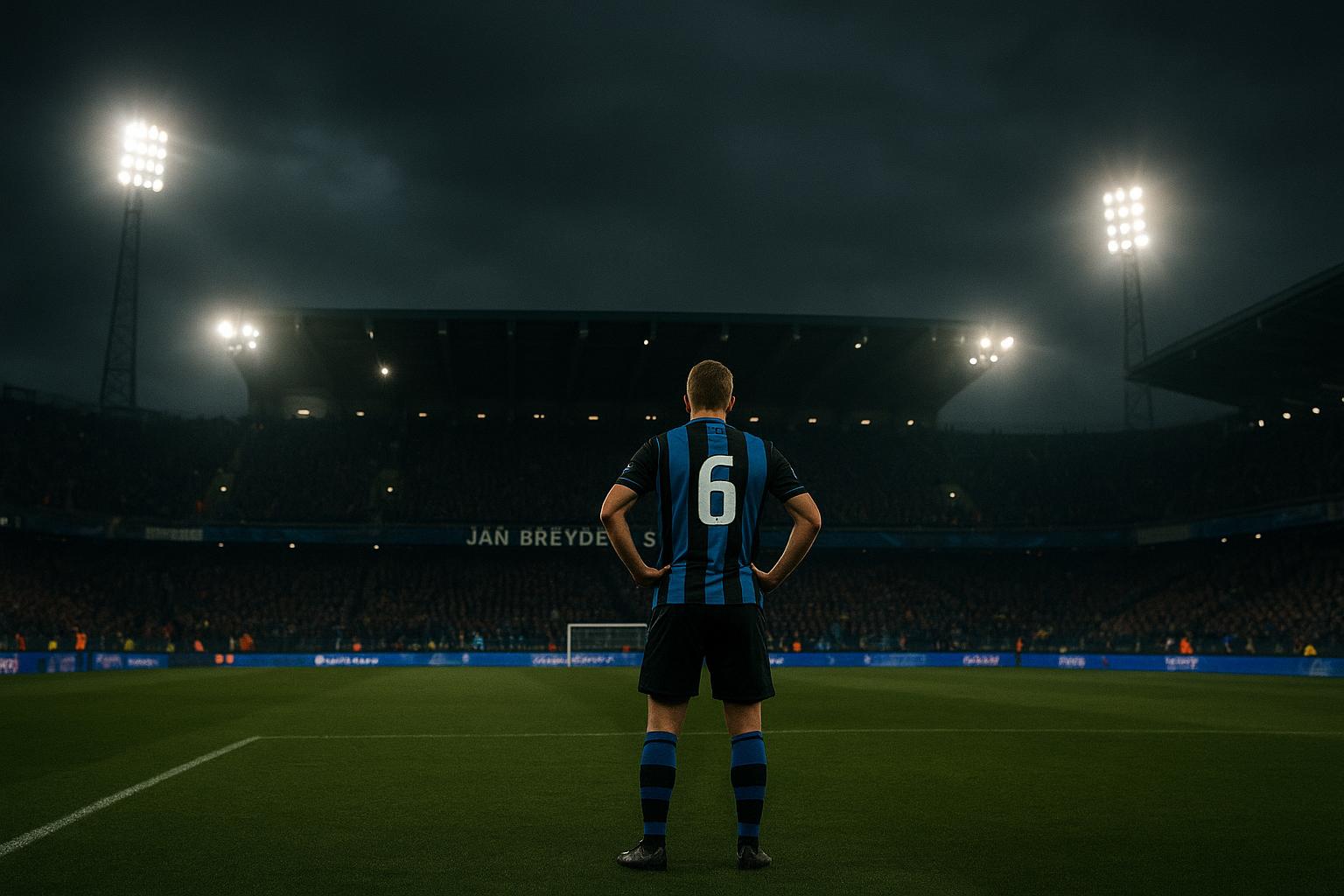 Sfeerbeeld in het Jan Breydelstadion in aanloop naar een Champions League-avond van Club Brugge