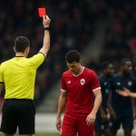 Yuto Tsunashima van Royal Antwerp FC na zijn rode kaart in de bekerwedstrijd tegen Anderlecht