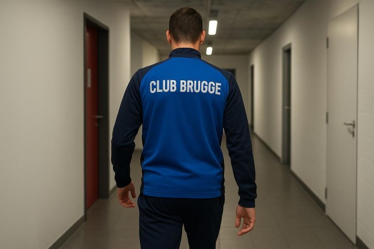 Lynnt Audoor van Club Brugge tijdens een wedstrijdmoment