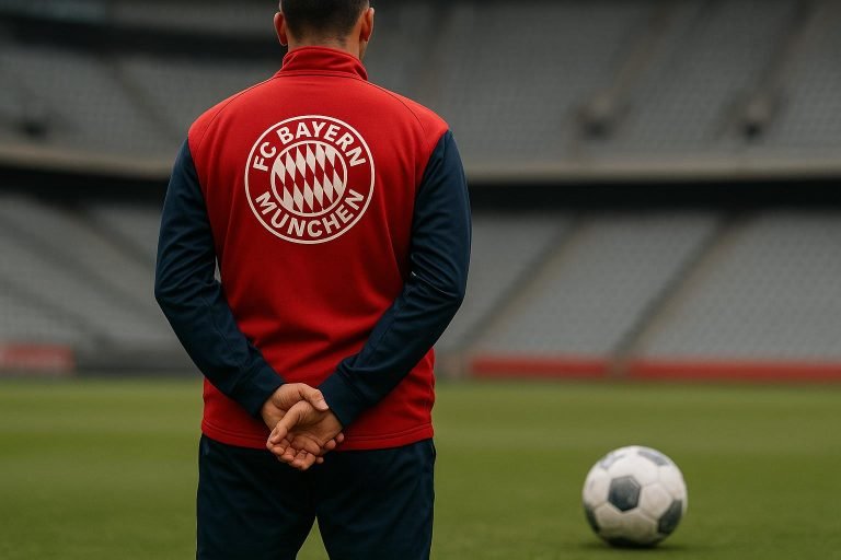 Nicolas Jackson in Bayern-trainingcontext zonder herkenbare gezichten