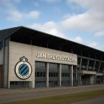 Omgeving rond het Jan Breydelstadion in Brugge, met focus op het stadionexterieur