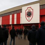Sfeerbeeld in en rond de Bosuil bij Royal Antwerp FC op een dag met transfernieuws