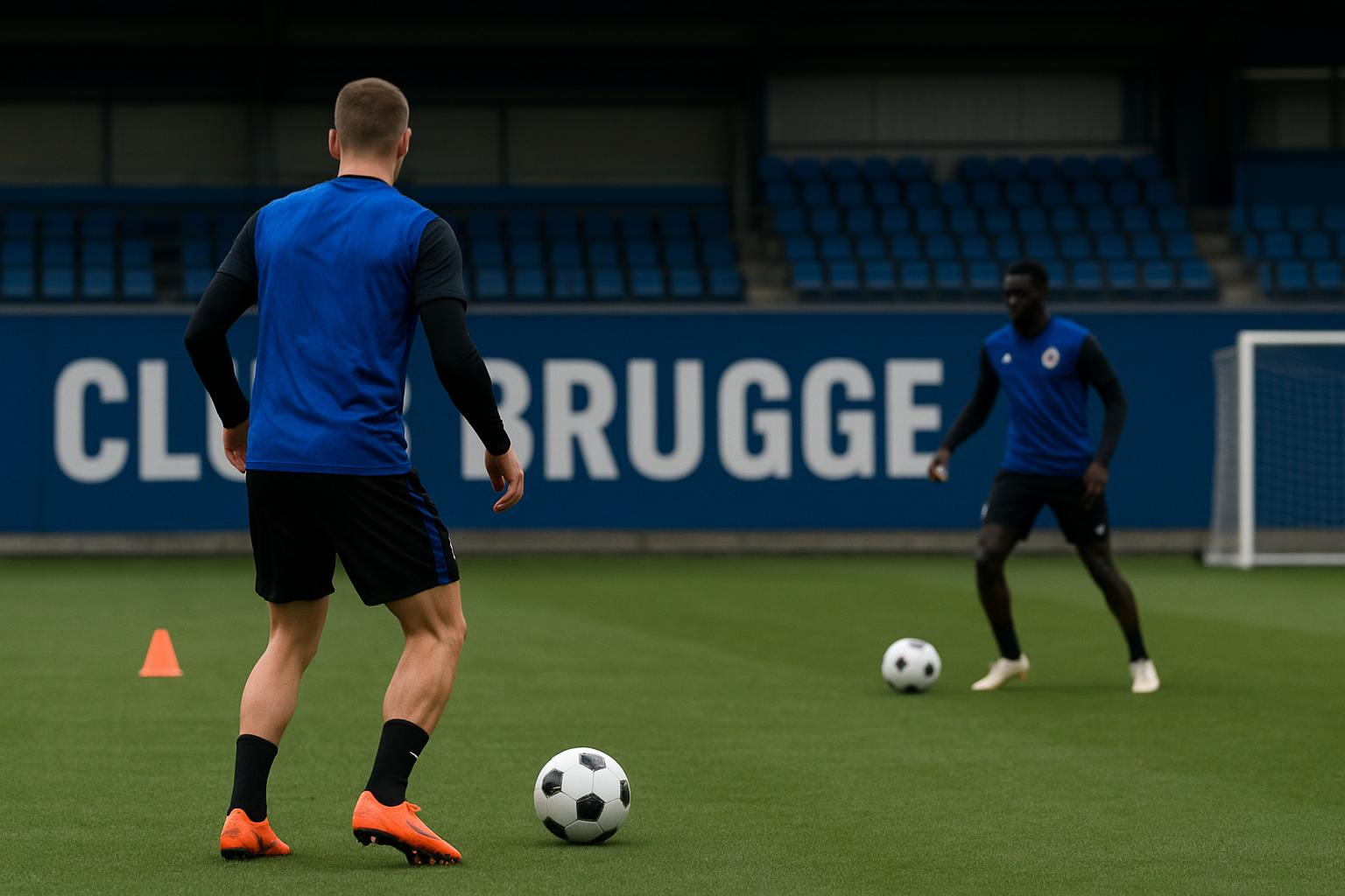 Paul Okon in Club Brugge-context tijdens een trainingsmoment